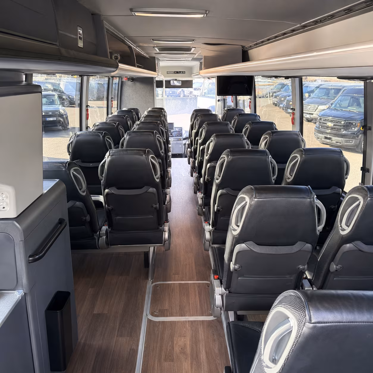 chino hills charter bus inside