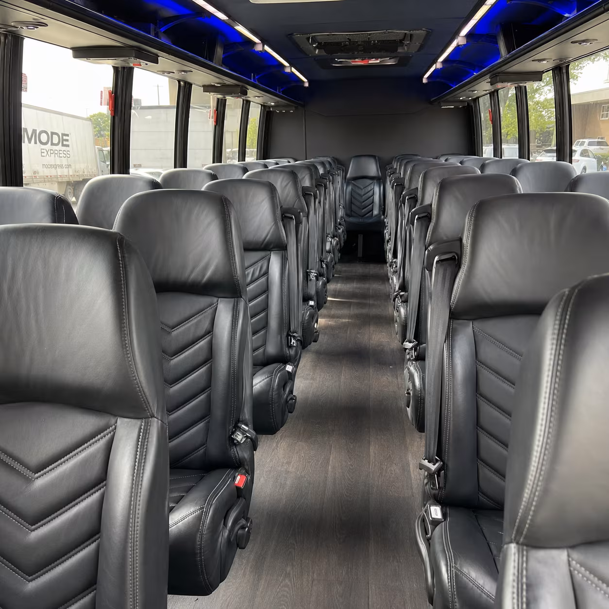 chino hills wedding transportation onboard seating