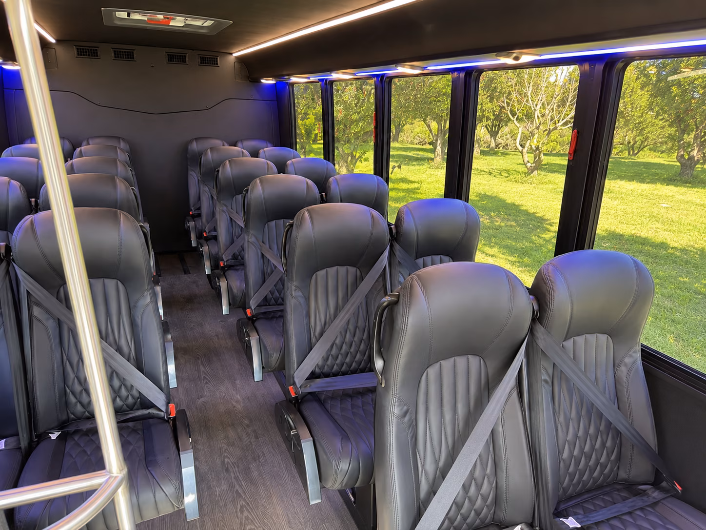 corona rent a long distance charter bus in corona